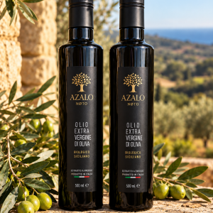AZALO Duo – Olio EVO Biologico Siciliano 2 × 500 ml