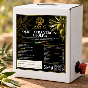 AZALO – Olio Extravergine di Oliva Biologico Siciliano | Bag-in-Box 5 L